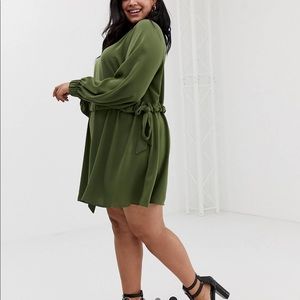 Tie waist chuck on dress